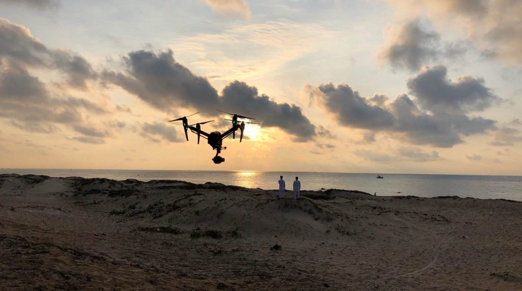 Hình ảnh Flycam inspire 2 tác nghiệp trong MV ca nhạc tại Vũng Tàu